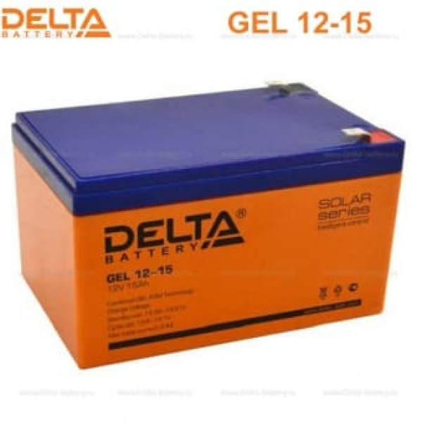 Аккумуляторная батарея Delta GEL 12-15 (12V / 15Ah) в Владивостоке