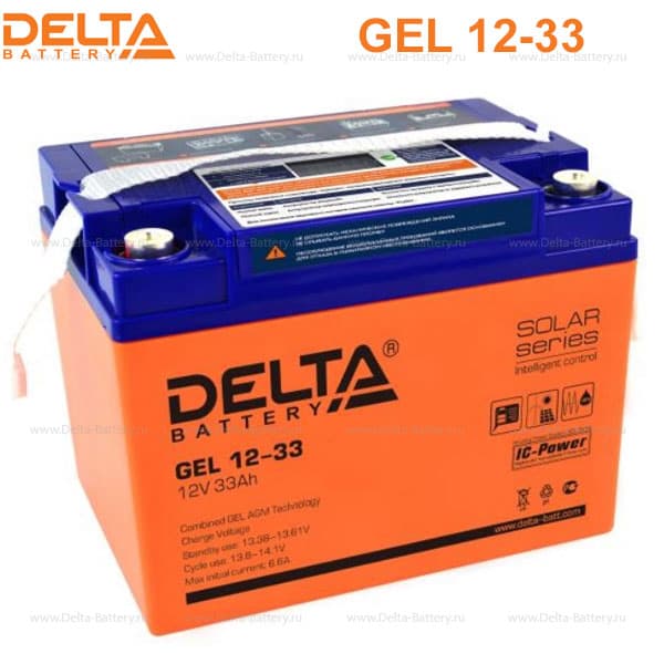Аккумуляторная батарея Delta GEL 12-33 в Владивостоке