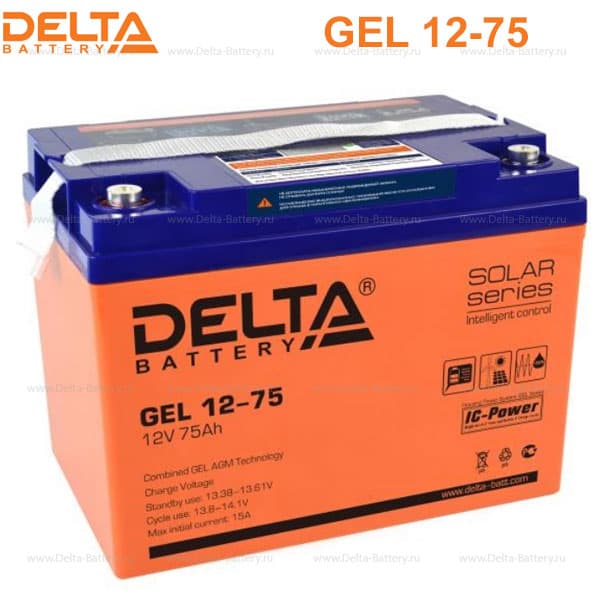 Аккумуляторная батарея Delta GEL 12-75 в Владивостоке
