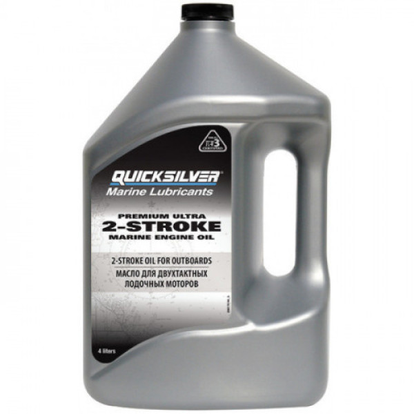 Масло Quicksilver 2-stroke Premium Ultra TCW3 4л 92-8M0170005 в Владивостоке