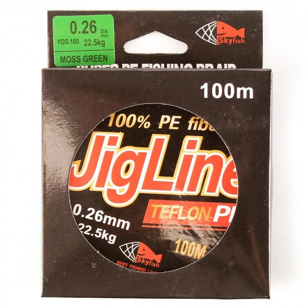 Шнур плетеный JigLine Teflon PE 0,10 мм 100 метров в Владивостоке