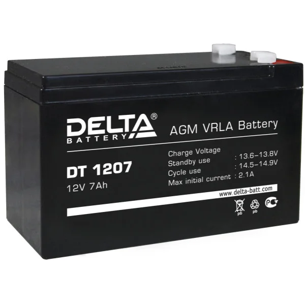 Аккумулятор Delta DT 1207 в Владивостоке