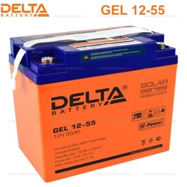 Аккумуляторная батарея Delta GEL 12-55 в Владивостоке