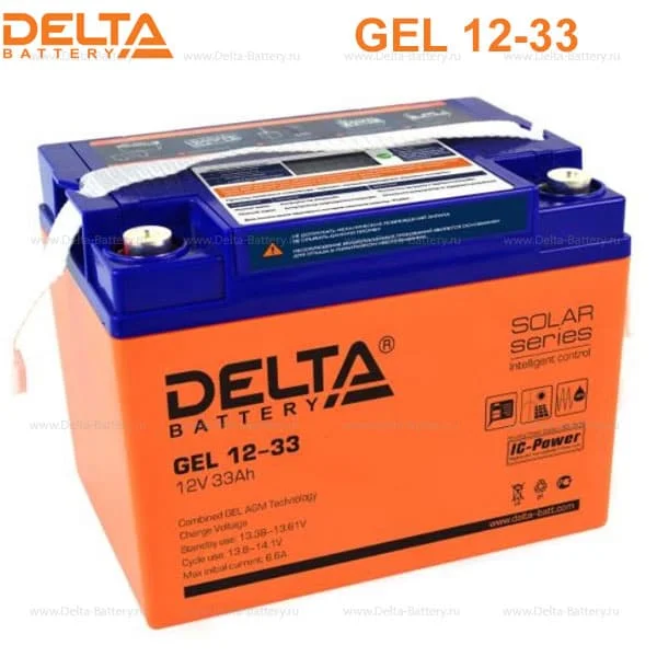 Аккумуляторная батарея Delta GEL 12-33 в Владивостоке