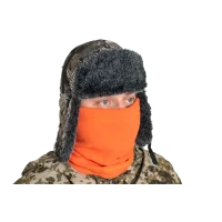 Шарф 3 в 1 / флис / оранжевый